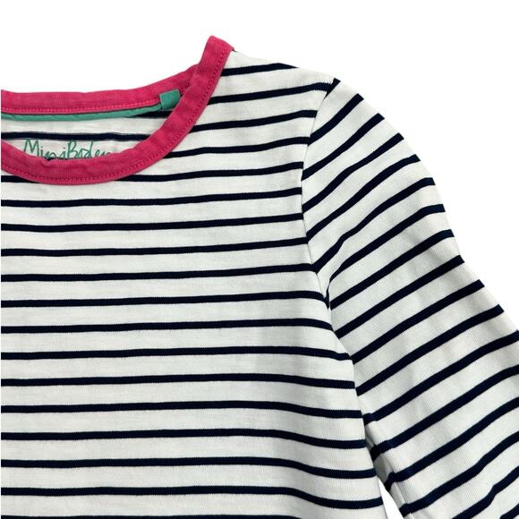 MINI BODEN Girls Striped Pocket Dress 6-7y - Picture 4 of 5